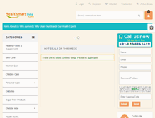 Tablet Screenshot of healthmartindia.com